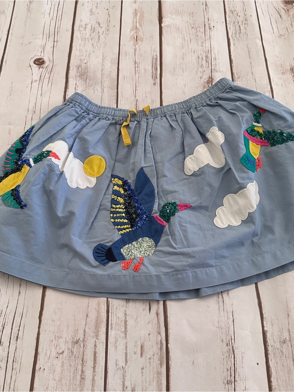 Mini Boden duck skirt sequins nwot 4/5